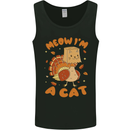 Thanksgiving Christmas Turkey I'm a Cat Mens Vest Tank Top Black