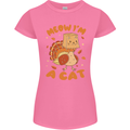 Thanksgiving Christmas Turkey I'm a Cat Womens Petite Cut T-Shirt Azalea
