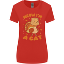 Thanksgiving Christmas Turkey I'm a Cat Womens Wider Cut T-Shirt Red