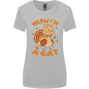 Thanksgiving Christmas Turkey I'm a Cat Womens Wider Cut T-Shirt Sports Grey