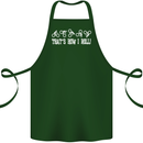 That's how I Roll Bike Fun Cyclist Funny Cotton Apron 100% Organic Forest Green