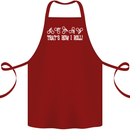 That's how I Roll Bike Fun Cyclist Funny Cotton Apron 100% Organic Maroon