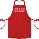 That's how I Roll Bike Fun Cyclist Funny Cotton Apron 100% Organic Red