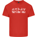 That's how I Roll Bike Fun Cyclist Funny Kids T-Shirt Childrens Red