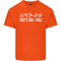That's how I Roll Bike Fun Cyclist Funny Mens Cotton T-Shirt Tee Top Orange