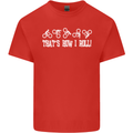 That's how I Roll Bike Fun Cyclist Funny Mens Cotton T-Shirt Tee Top Red