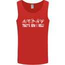 That's how I Roll Bike Fun Cyclist Funny Mens Vest Tank Top Red