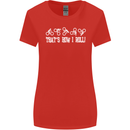 That's how I Roll Bike Fun Cyclist Funny Womens Wider Cut T-Shirt Red