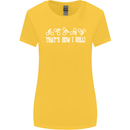 That's how I Roll Bike Fun Cyclist Funny Womens Wider Cut T-Shirt Yellow
