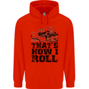 Thats How I Roll Role Playing Games RPG Childrens Kids Hoodie Bright Red