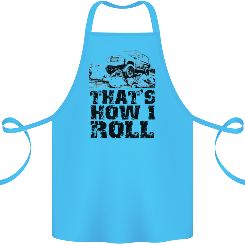 Thats How I Roll Role Playing Games RPG Cotton Apron 100% Organic Turquoise