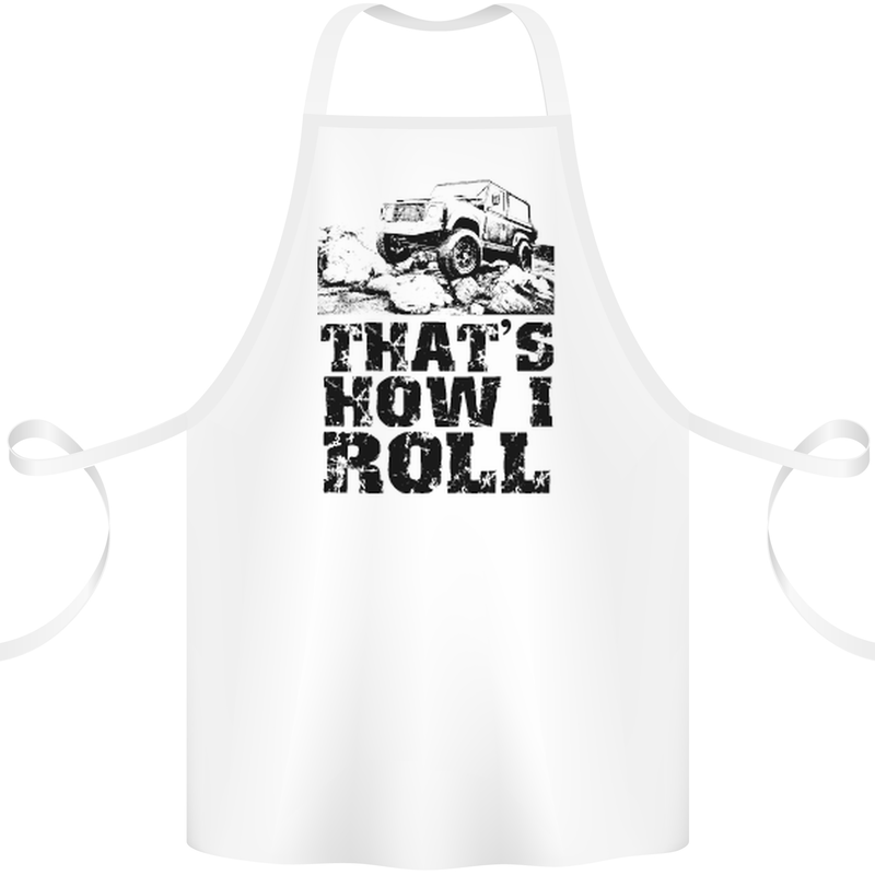 Thats How I Roll Role Playing Games RPG Cotton Apron 100% Organic White