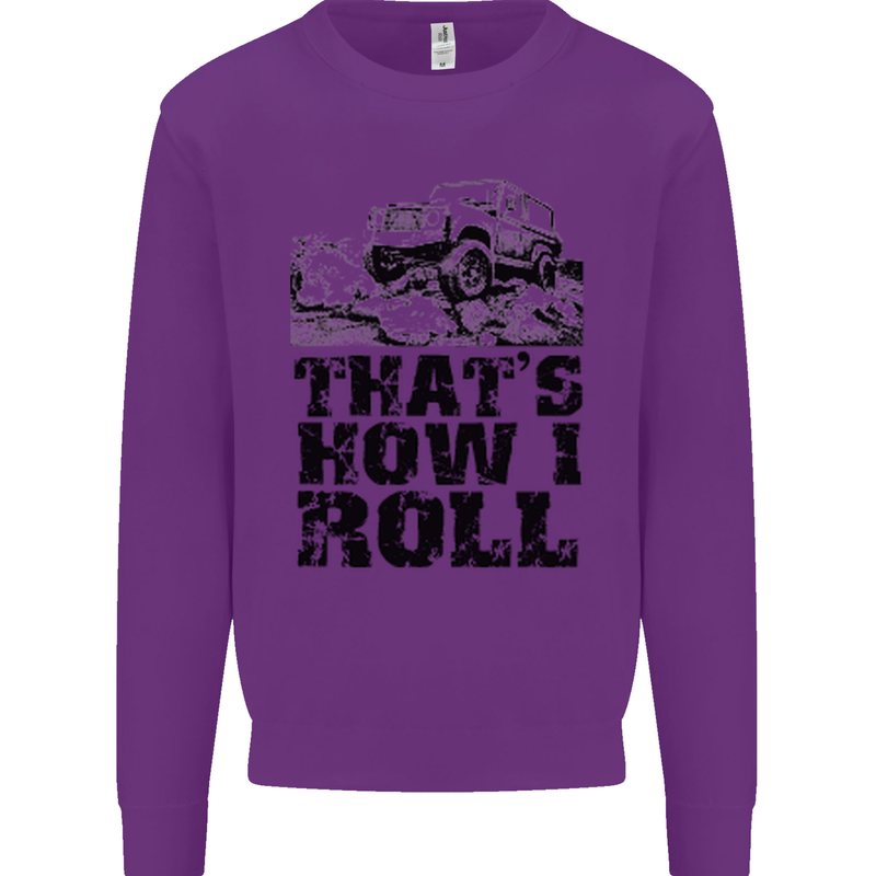 Thats How I Roll Role Playing Games RPG Kids Sweatshirt Jumper Purple