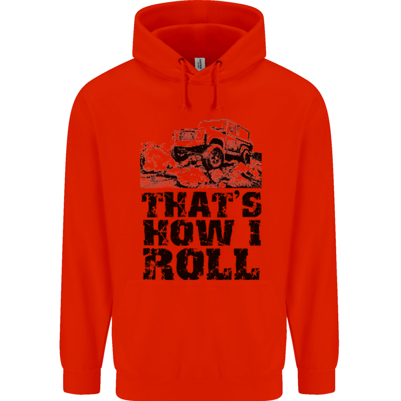 Thats How I Roll Role Playing Games RPG Mens 80% Cotton Hoodie Bright Red