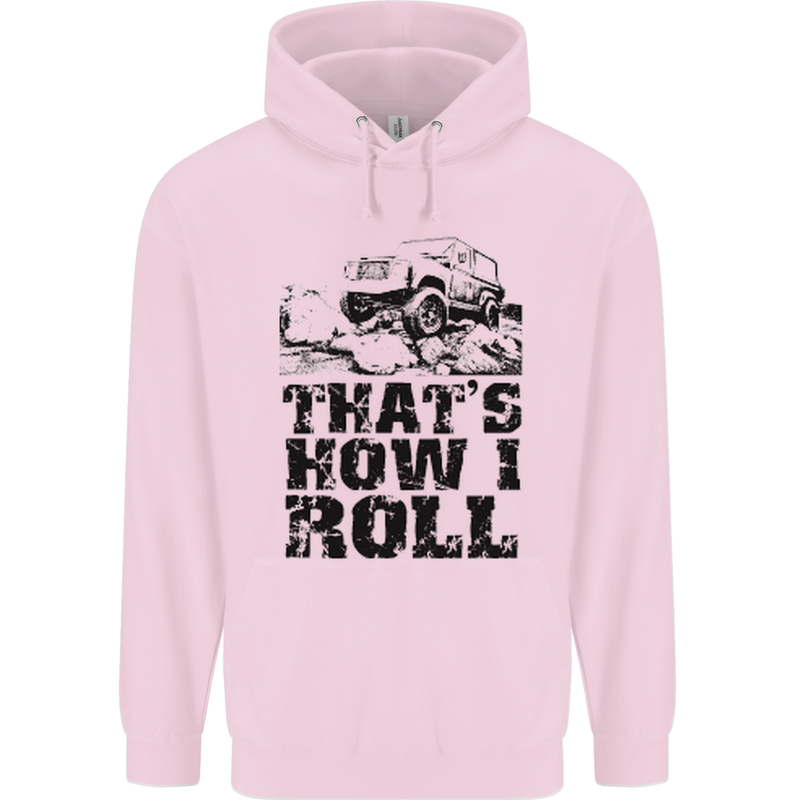 Thats How I Roll Role Playing Games RPG Mens 80% Cotton Hoodie Light Pink