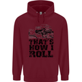 Thats How I Roll Role Playing Games RPG Mens 80% Cotton Hoodie Maroon