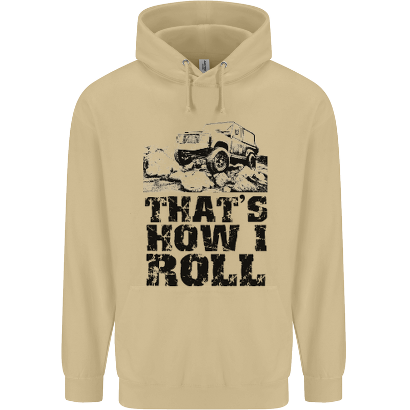 Thats How I Roll Role Playing Games RPG Mens 80% Cotton Hoodie Sand