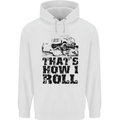 Thats How I Roll Role Playing Games RPG Mens 80% Cotton Hoodie White