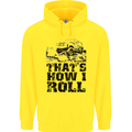Thats How I Roll Role Playing Games RPG Mens 80% Cotton Hoodie Yellow