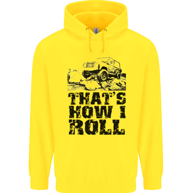 Thats How I Roll Role Playing Games RPG Mens 80% Cotton Hoodie Yellow