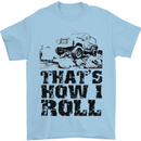Thats How I Roll Role Playing Games RPG Mens T-Shirt Cotton Gildan Light Blue