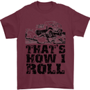 Thats How I Roll Role Playing Games RPG Mens T-Shirt Cotton Gildan Maroon