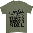 Thats How I Roll Role Playing Games RPG Mens T-Shirt Cotton Gildan Military Green