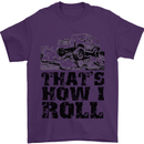 Thats How I Roll Role Playing Games RPG Mens T-Shirt Cotton Gildan Purple