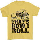 Thats How I Roll Role Playing Games RPG Mens T-Shirt Cotton Gildan Yellow