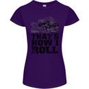 Thats How I Roll Role Playing Games RPG Womens Petite Cut T-Shirt Purple