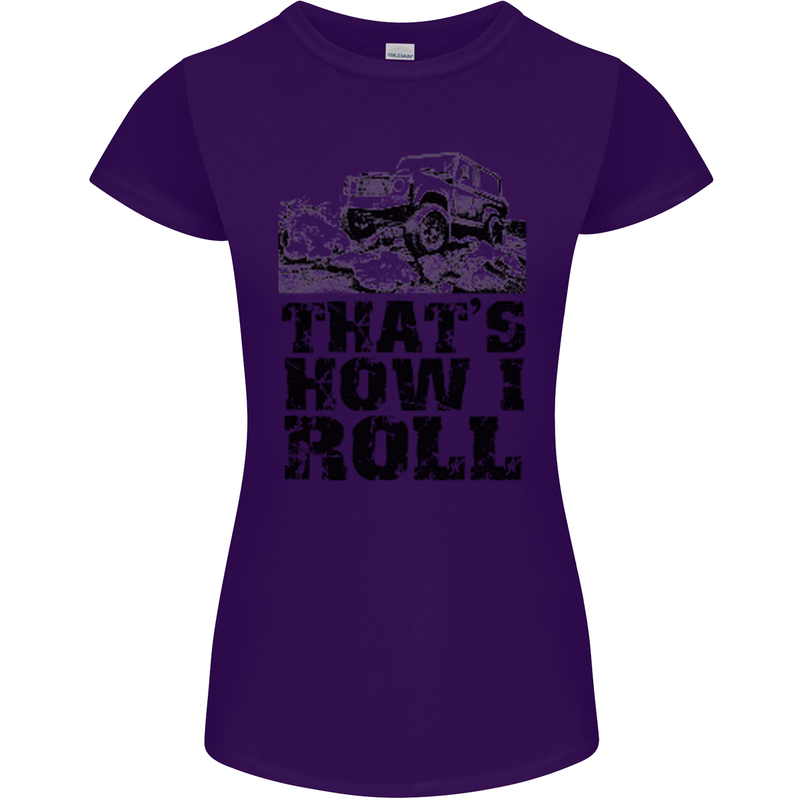 Thats How I Roll Role Playing Games RPG Womens Petite Cut T-Shirt Purple