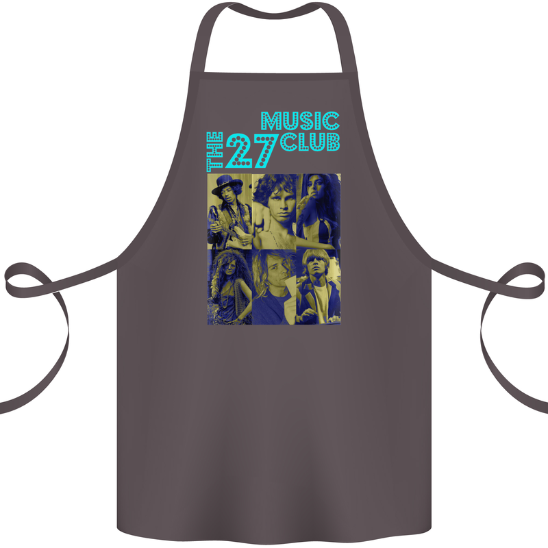 The 27 Music Club Cotton Apron 100% Organic Dark Grey
