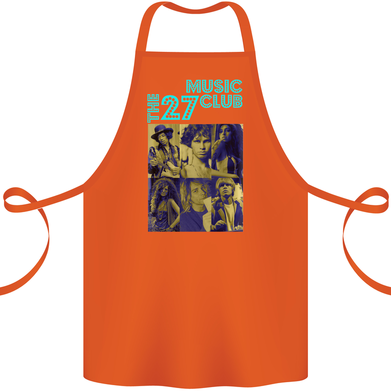 The 27 Music Club Cotton Apron 100% Organic Orange