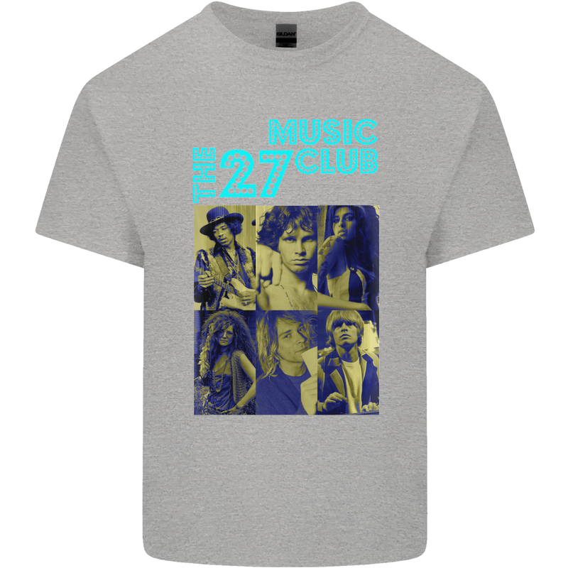 The 27 Music Club Kids T-Shirt Childrens Sports Grey