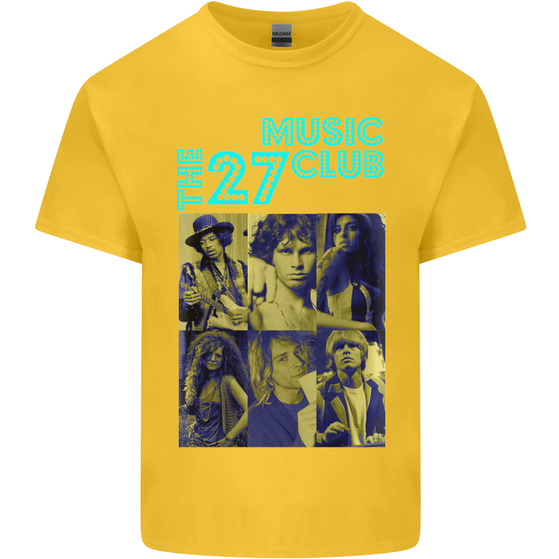 The 27 Music Club Kids T-Shirt Childrens Yellow
