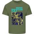 The 27 Music Club Mens Cotton T-Shirt Tee Top Military Green