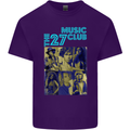 The 27 Music Club Mens Cotton T-Shirt Tee Top Purple