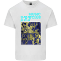 The 27 Music Club Mens Cotton T-Shirt Tee Top White