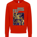 The 27 Music Club Mens Sweatshirt Jumper Bright Red