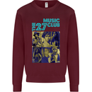The 27 Music Club Mens Sweatshirt Jumper Maroon