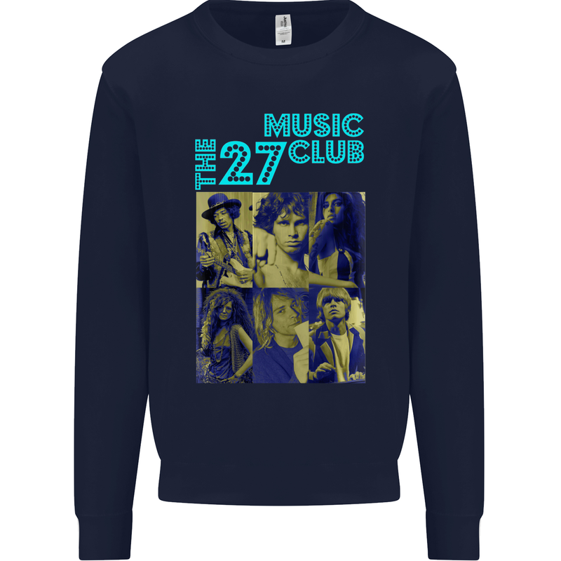 The 27 Music Club Mens Sweatshirt Jumper Navy Blue