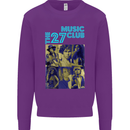 The 27 Music Club Mens Sweatshirt Jumper Purple