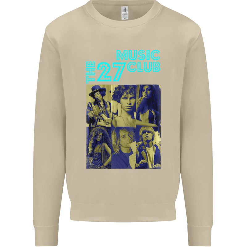 The 27 Music Club Mens Sweatshirt Jumper Sand