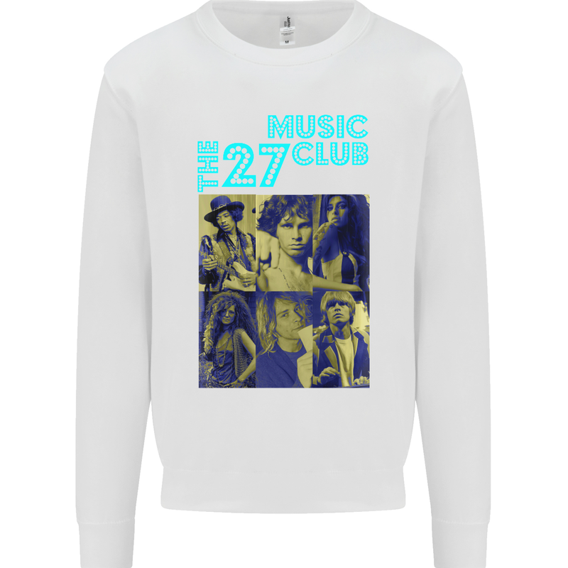 The 27 Music Club Mens Sweatshirt Jumper White