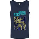 The 27 Music Club Mens Vest Tank Top Navy Blue
