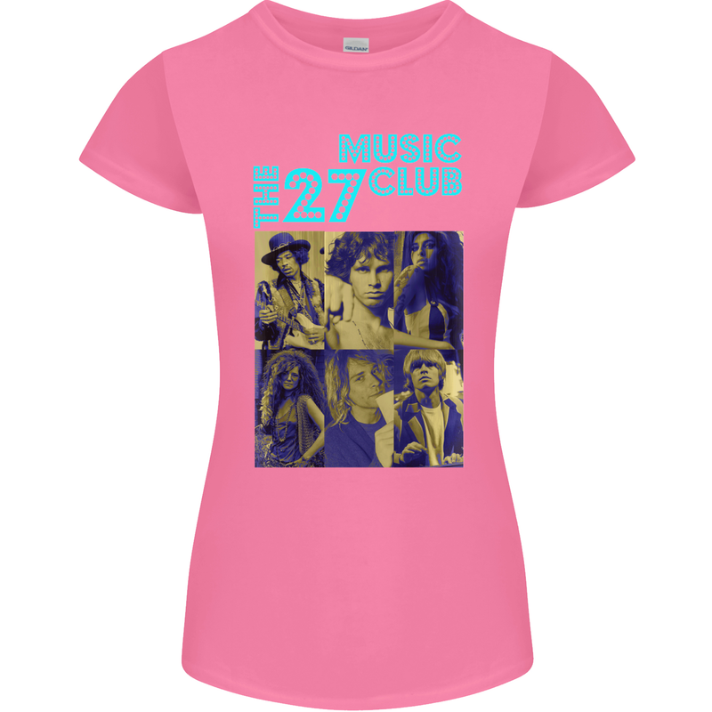 The 27 Music Club Womens Petite Cut T-Shirt Azalea