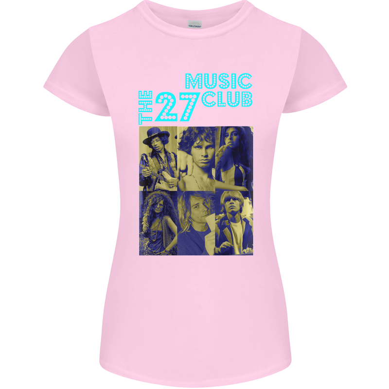 The 27 Music Club Womens Petite Cut T-Shirt Light Pink