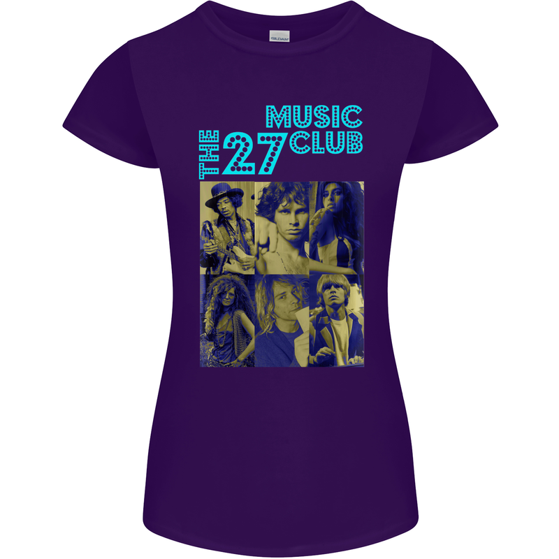 The 27 Music Club Womens Petite Cut T-Shirt Purple