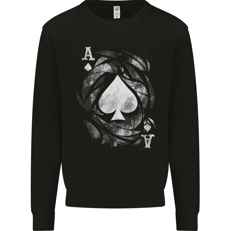 The Ace of Spades Mens Sweatshirt Jumper Black