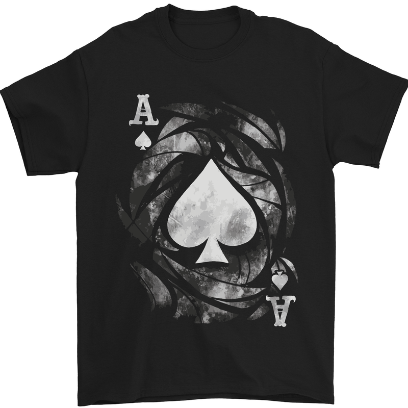 The Ace of Spades Mens T-Shirt Cotton Gildan Black